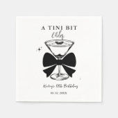 Serviette En Papier Un Martini Un Peu Plus Ancien (Devant)