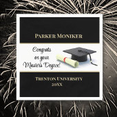 Serviette En Papier Un master impressionnant ! Diplôme