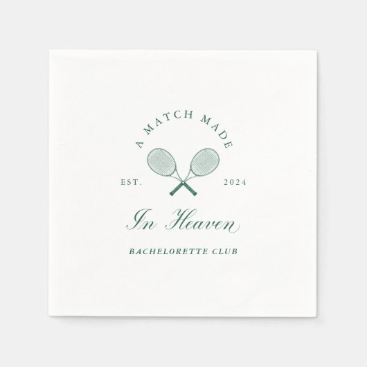 Serviette En Papier Un match fait dans la Bachelorette du Ciel (Devant)