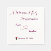 Serviette En Papier Un moment pour la préparation Papier Napkin (Devant)