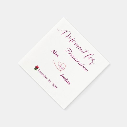 Serviette En Papier Un moment pour la préparation Papier Napkin (Coin)