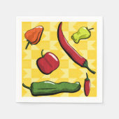 Serviette En Papier Un monde de chili poivrons Papier serviettes (Devant)