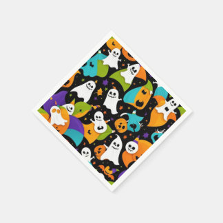 Serviette En Papier Un motif d'Halloween fantôme