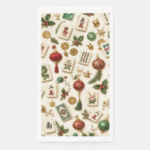 Serviette En Papier Un Noël Mahjong