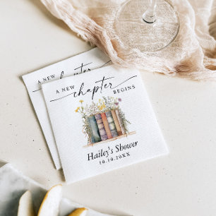 Serviette En Papier Un nouveau chapitre commence, Baby Shower thème li
