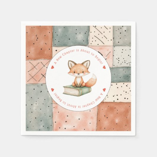 Serviette En Papier Un nouveau chapitre commence le Baby shower Storyb (Devant)