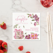 Serviette En Papier Un nouveau chapitre | Fête des mariées aquarelle (En situation)