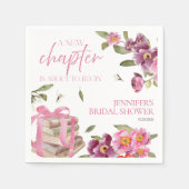 Serviette En Papier Un nouveau chapitre | Fête des mariées aquarelle (Devant)