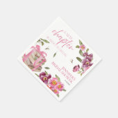 Serviette En Papier Un nouveau chapitre | Fête des mariées aquarelle (Coin)
