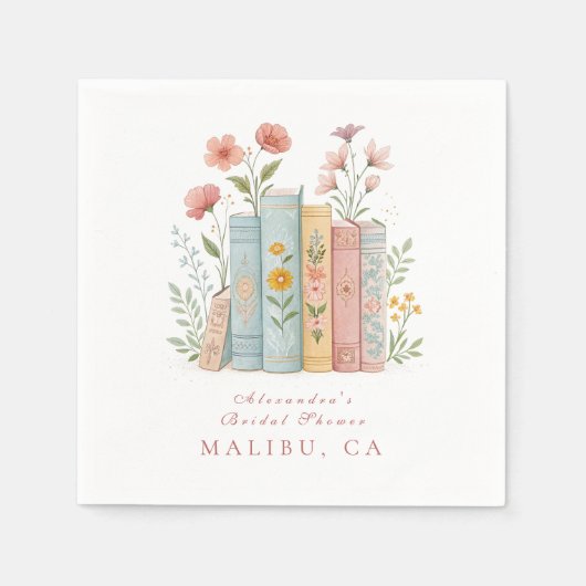 Serviette En Papier Un nouveau chapitre Pastel Book Garden (Devant)