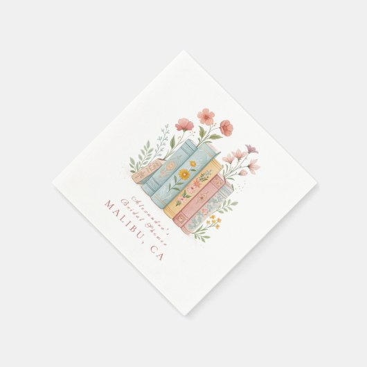 Serviette En Papier Un nouveau chapitre Pastel Book Garden (Coin)