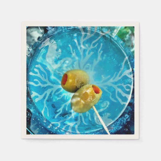 Serviette En Papier Un Olive ou deux ? (Devant)