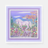 Serviette En Papier Un paradis mauve (Devant)