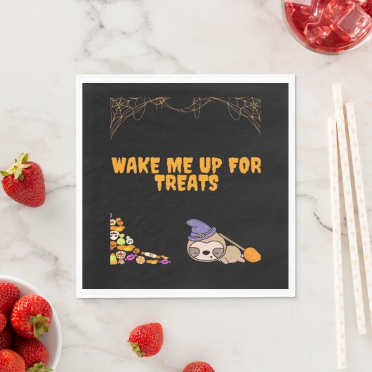 Serviette En Papier Un parfum dormant prêt pour les friandises d'Hallo (En situation)