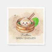 Serviette En Papier Un Petit Baby shower À Thème Kwai Doux (Devant)