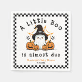 Serviette En Papier Un petit Baby shower Boo Halloween (Devant)