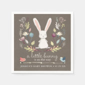 Serviette En Papier Un Petit Baby shower Bunny (Devant)