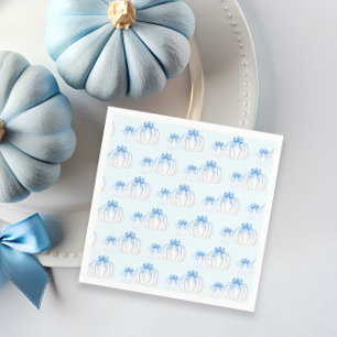Serviette En Papier Un petit Baby shower Citrouille Bow Fall Boy