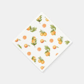 Serviette En Papier Un petit Baby shower Cutie Oranges (Coin)