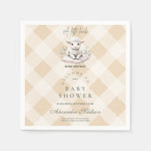 Serviette En Papier Un Petit Baby shower D'Agneau (Devant)