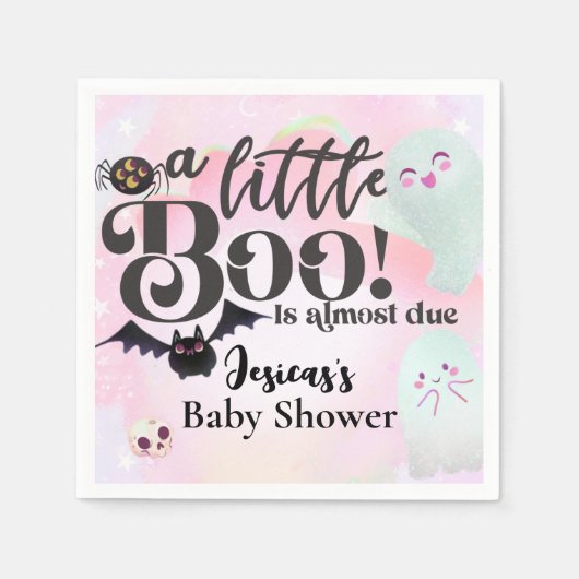 Serviette En Papier un petit Baby shower de botte (Devant)
