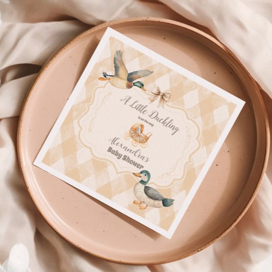 Serviette En Papier Un Petit Baby shower De Canard