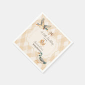 Serviette En Papier Un Petit Baby shower De Canard (Coin)