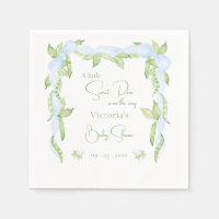 Un petit Baby shower de garçon bleu pois doux