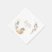 Serviette En Papier Un petit Baby shower de Pâques Bunny (Coin)
