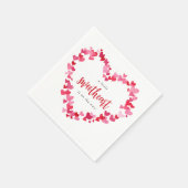 Serviette En Papier Un petit Baby shower de Saint-Valentin (Coin)