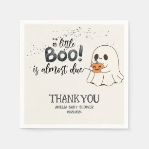 Serviette En Papier Un petit bol est presque dû au baby shower orange