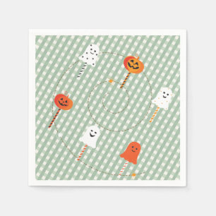 Serviette En Papier Un petit Boo est dû au fantôme de citrouille à car