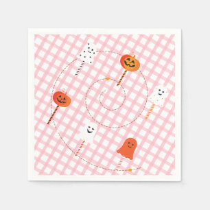 Serviette En Papier Un petit Boo est dû aux sucettes fantômes à carrea