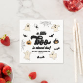 Serviette En Papier Un Petit Boo Est Presque Attendu ! Baby shower d'H (En situation)