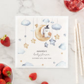 Serviette En Papier Un Petit Boo Moon Stars Baby shower (En situation)