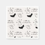 Serviette En Papier Un Petit Boo Sera Presque Dû Baby shower Napkin (Devant)