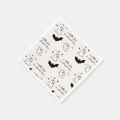 Serviette En Papier Un Petit Boo Sera Presque Dû Baby shower Napkin (Coin)