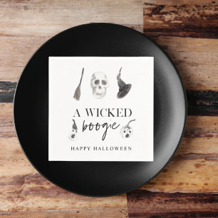 Serviette En Papier Un petit boogie   Bonne Halloween