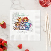 Serviette En Papier Un petit cacahuète est sur le chemin | BABY SHOWER (En situation)