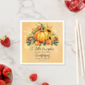 Serviette En Papier Un Petit Citrouille | Baby shower d'automne des to (En situation)