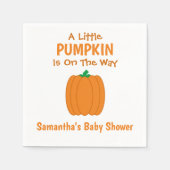 Serviette En Papier Un Petit Citrouille Est En Route (Devant)