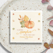 Serviette En Papier Un Petit Citrouille Est En Route ! Baby shower