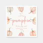 Serviette En Papier Un Petit Citrouille Est En Route ! Baby shower (Devant)