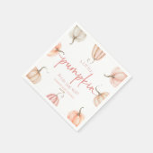 Serviette En Papier Un Petit Citrouille Est En Route ! Baby shower (Coin)