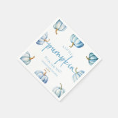 Serviette En Papier Un Petit Citrouille Est En Route ! Baby shower (Coin)