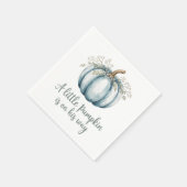 Serviette En Papier Un petit citrouille est en route Baby shower (Coin)