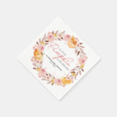 Serviette En Papier Un Petit Citrouille Se Trouve Sur Le Chemin Du Bab (Coin)