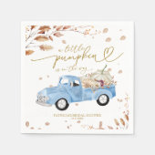 Serviette En Papier Un Petit Citrouille Se Trouve Sur Le Chemin Du Bab (Devant)