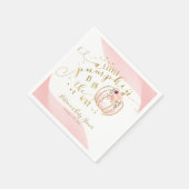 Serviette En Papier Un Petit Citrouille Se Trouve Sur Le Chemin Du Bab (Coin)