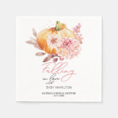 Serviette En Papier Un Petit Citrouille Se Trouve Sur Le Chemin Du Bab (Devant)